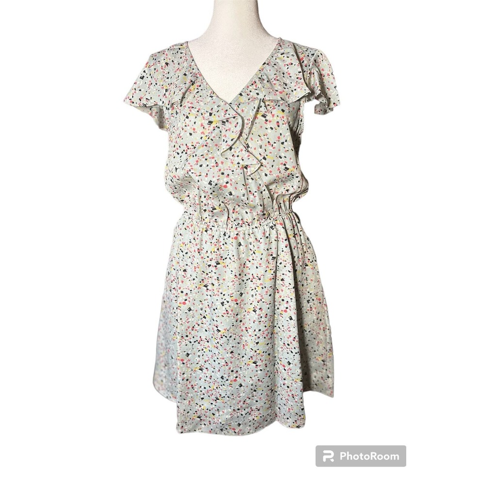 BCBGeneration BCBG /Blue Confetti  Front Mini Size small NWT Party Casual Dress